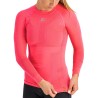 женская термофутболка с длинным рукавом Sportful 2nd Skin W Tee Long Sleeve розовая